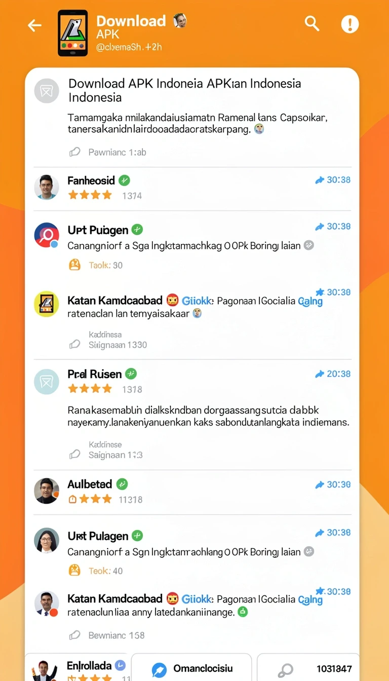 Cuplikan layar menu unduhan id089 untuk perangkat Android